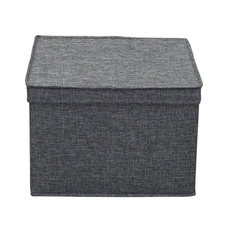 Household Essentials Household Essentials Wide Storage Box Fabric Bin (Set of 2)