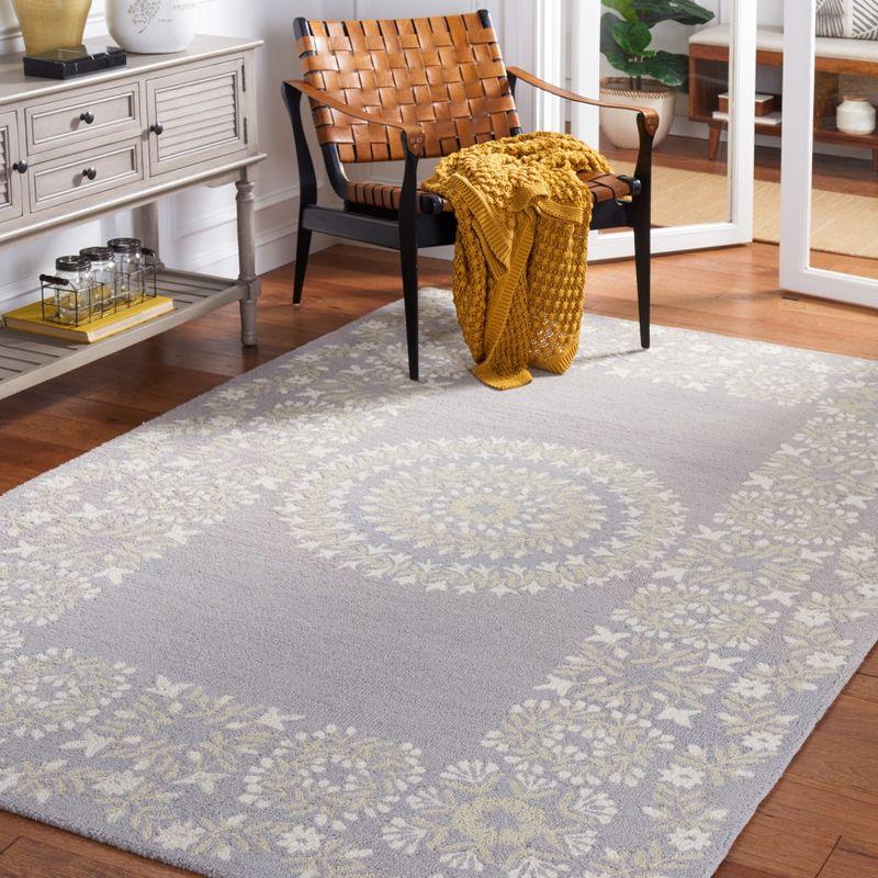 Empire EM826 Hand Tufted Area Rug - Grey/Green - 5'x8' - Safavieh.