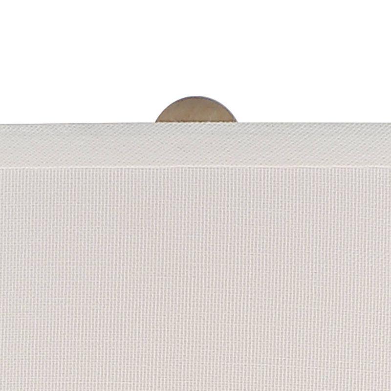 Barnes and Ivy Rustic Farmhouse Table Lamp 27 1/4" Tall Natural Beige Hammered Metal White Linen Fabric Drum Shade for Living Room