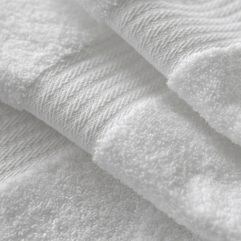 True Classics 8-Piece Washcloth Set, White
