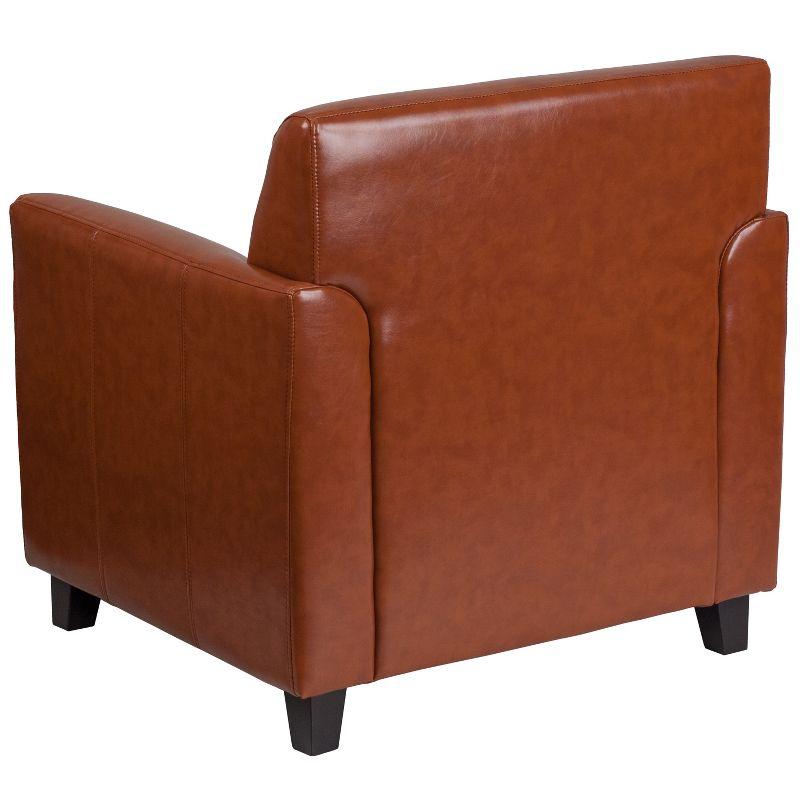 Hercules Faux Leather Seat Reception Chair with Wood Frame