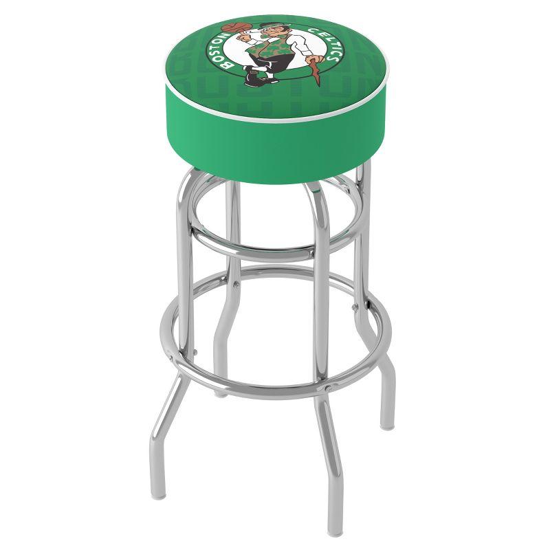 Trademark Global Upholstered Counter Stool with Metal Frame