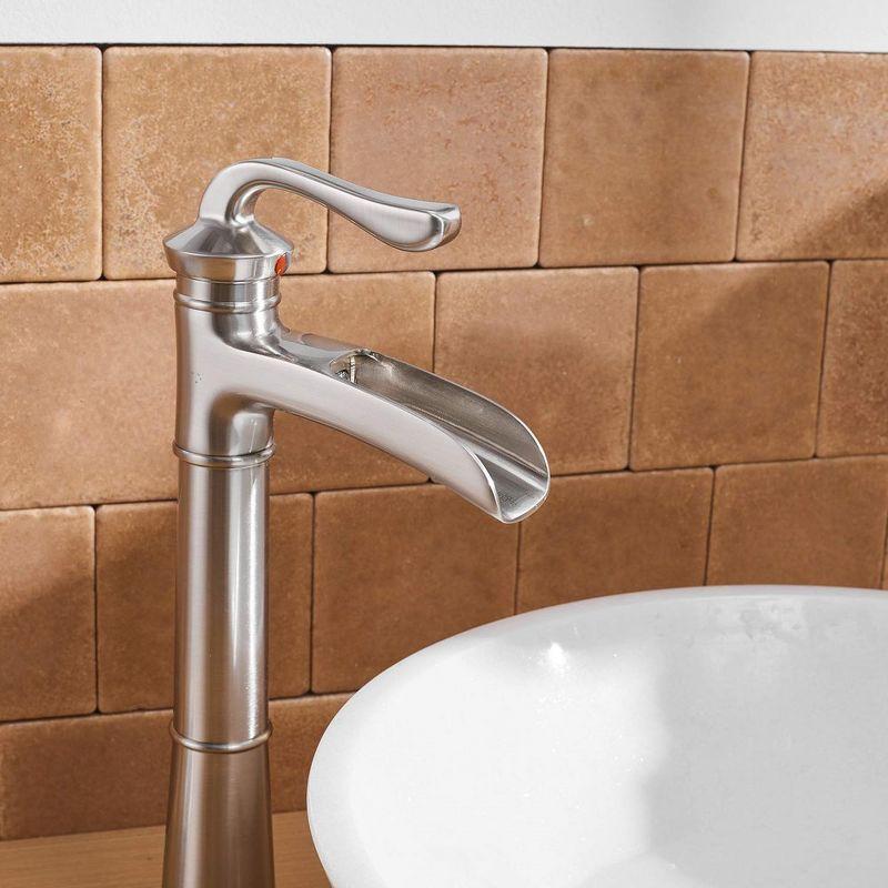 BWE Waterfall Single Hole Single-Handle Vessel Bathroom Faucet