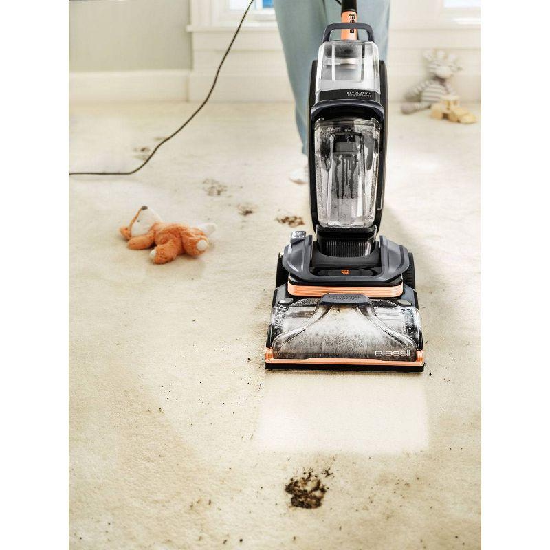 BISSELL Revolution HydroSteam Pet Carpet Cleaner, Upright Deep Cleaner, HydroSteam Technology, 2-in-1 Pet Upholstery Tool & Formulas Included, 3432