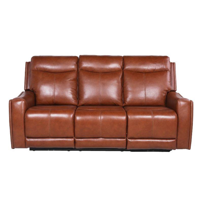 Natalia Power Recliner Sofa Caramel Leather - Steve Silver Co.