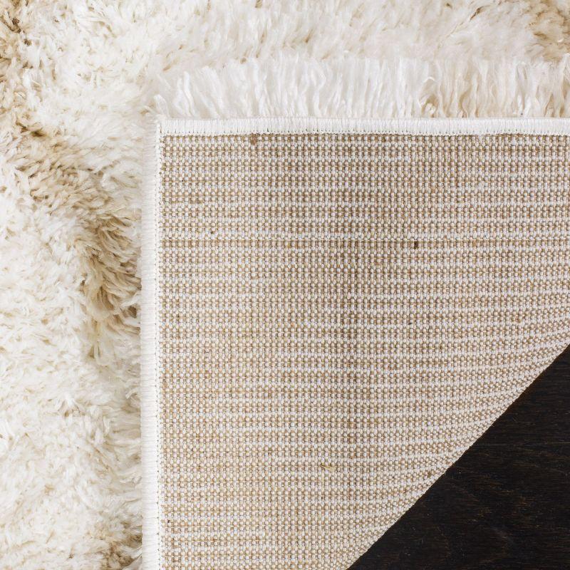 Indie Shag SGI322 Power Loomed Indoor Area Rug - Ivory/Light Beige - 6'7"x9'2" - Safavieh.