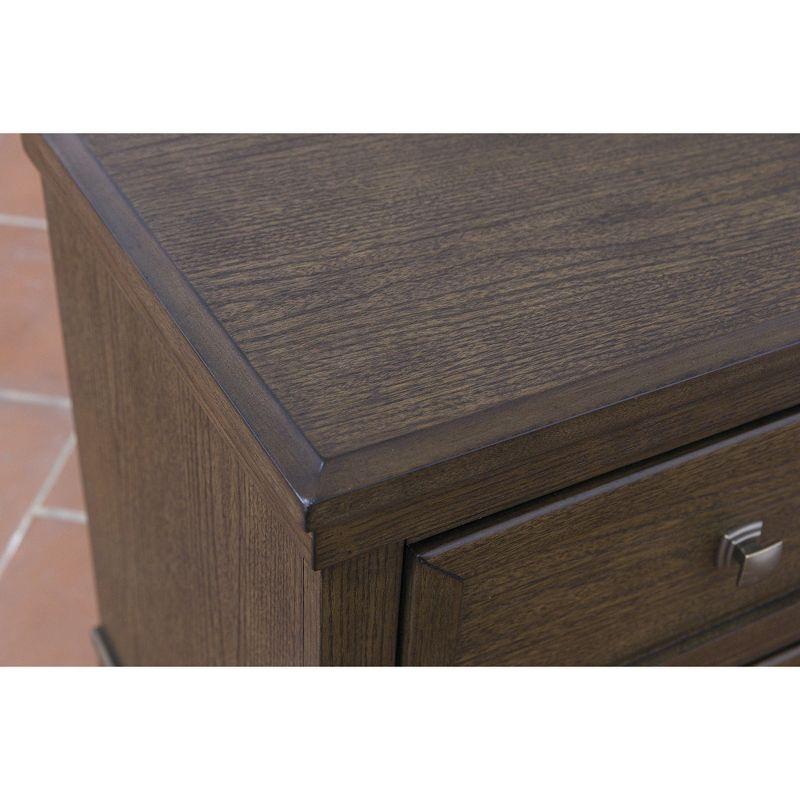 Shawbeck Brown 2-Drawer Transitional Nightstand