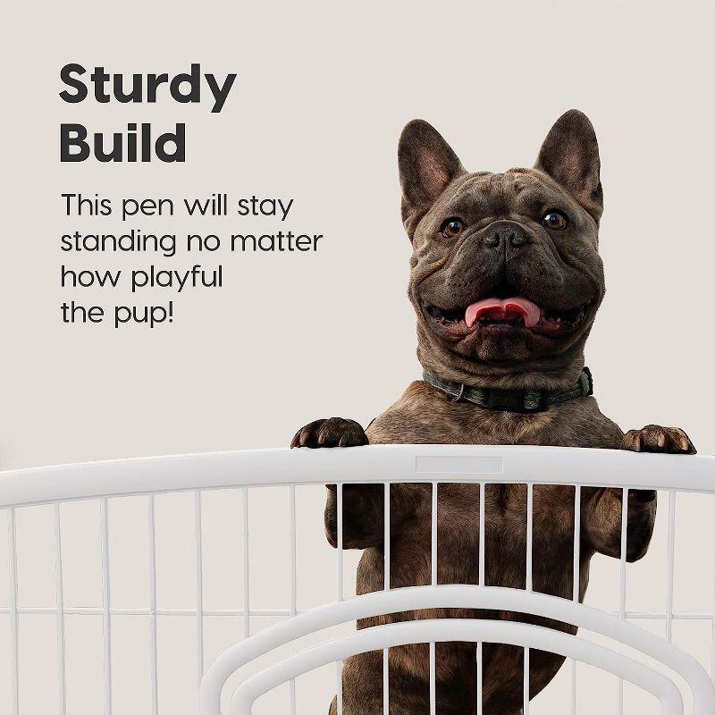 Zoey Tails 34.25'' H 8 Panel Exercise Pen With Door