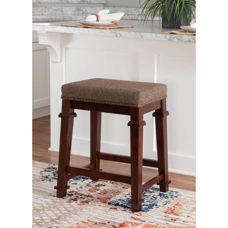 Kennedy Backless Counter Height Barstool Wood - Linon