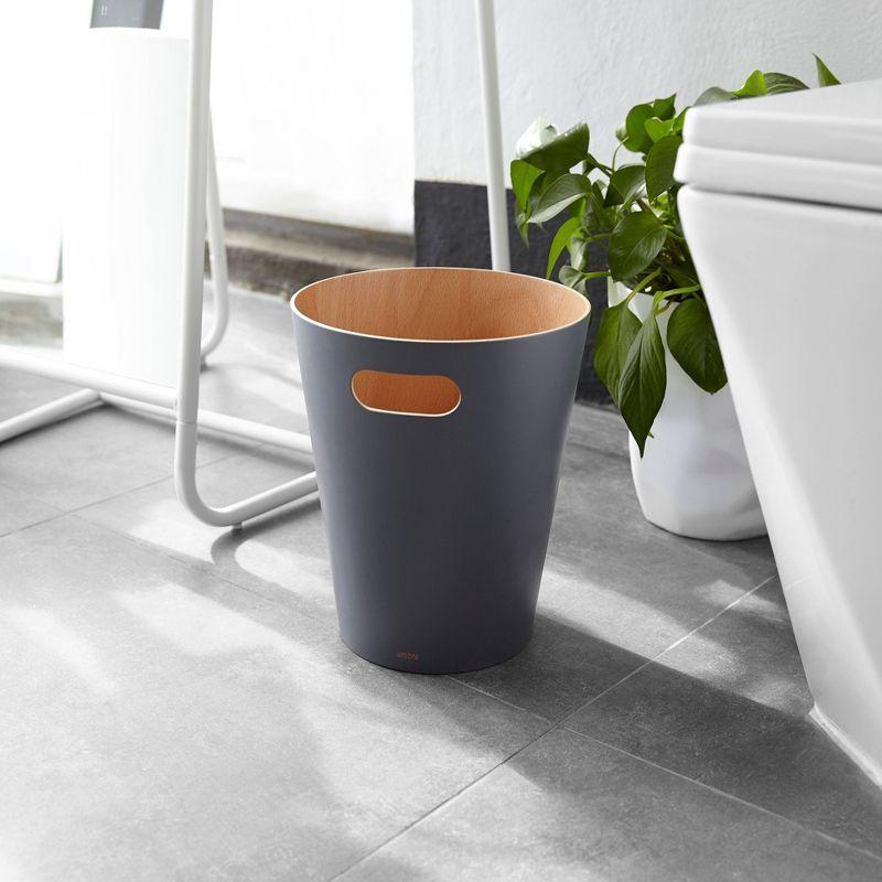 Zallie Trash Can - Charcoal