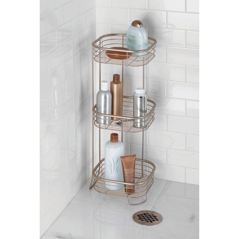 3 Tier Forma Shower Shelf Square - iDESIGN