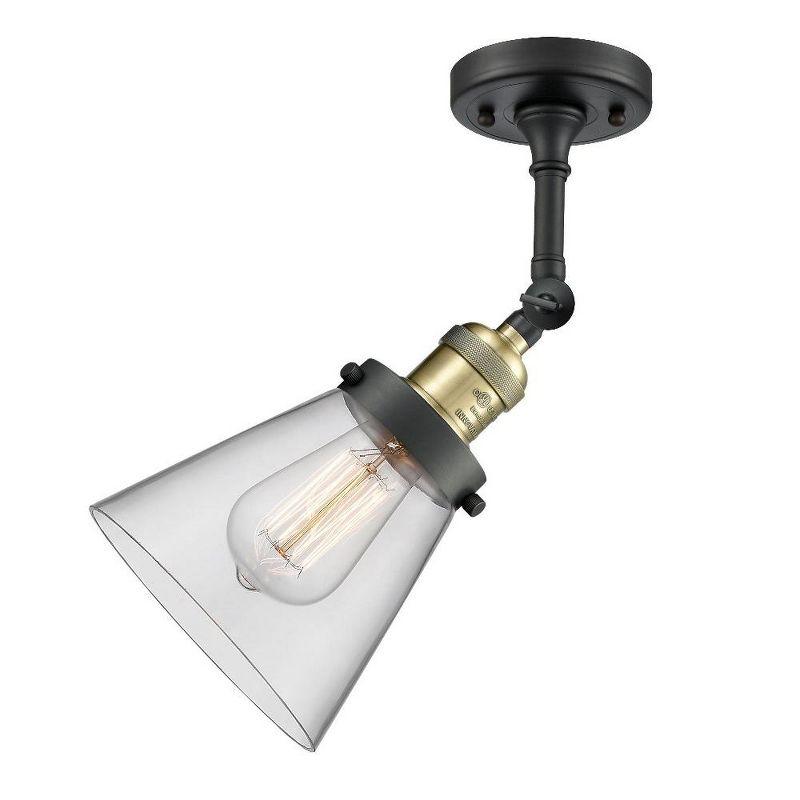 Innovations Lighting Franklin Restoration 1 - Light Sconce in  Black Antique Brass