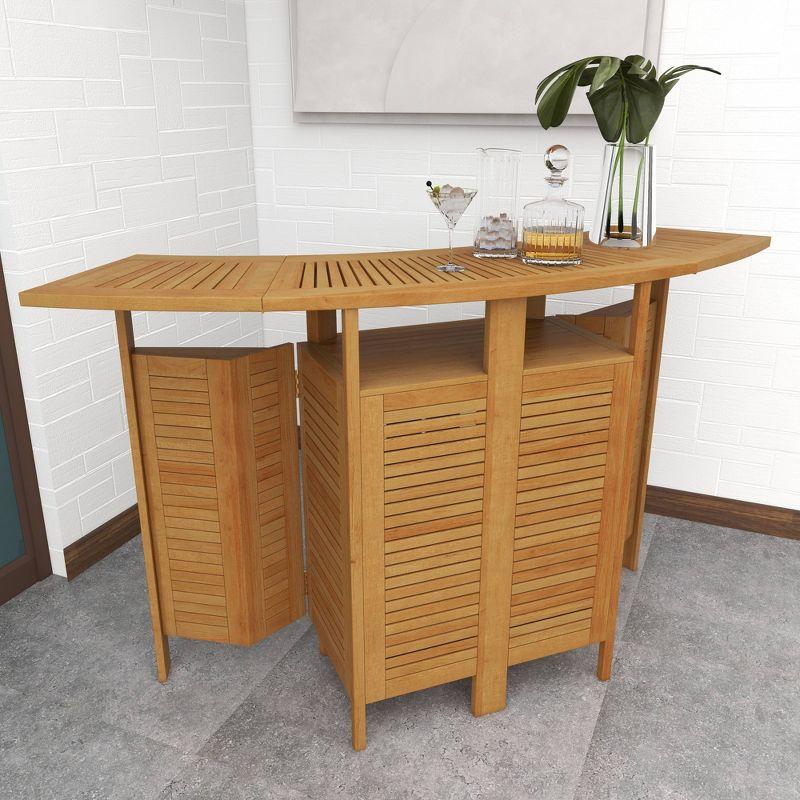 Patio Bar Table Teak - Olivia & May