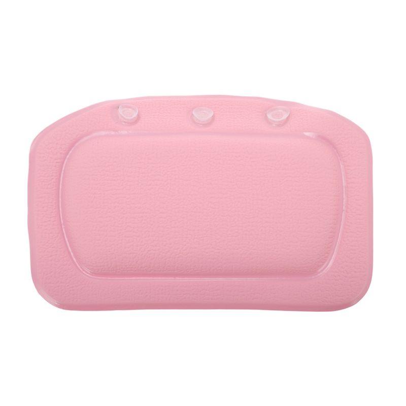 Unique Bargains Soft Bath Pillow Pink 1 Pc