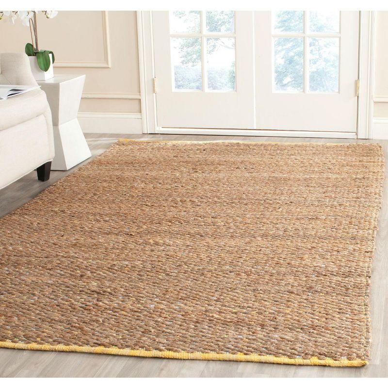 Cape Cod Yellow Handwoven Cotton Area Rug 4' x 6'