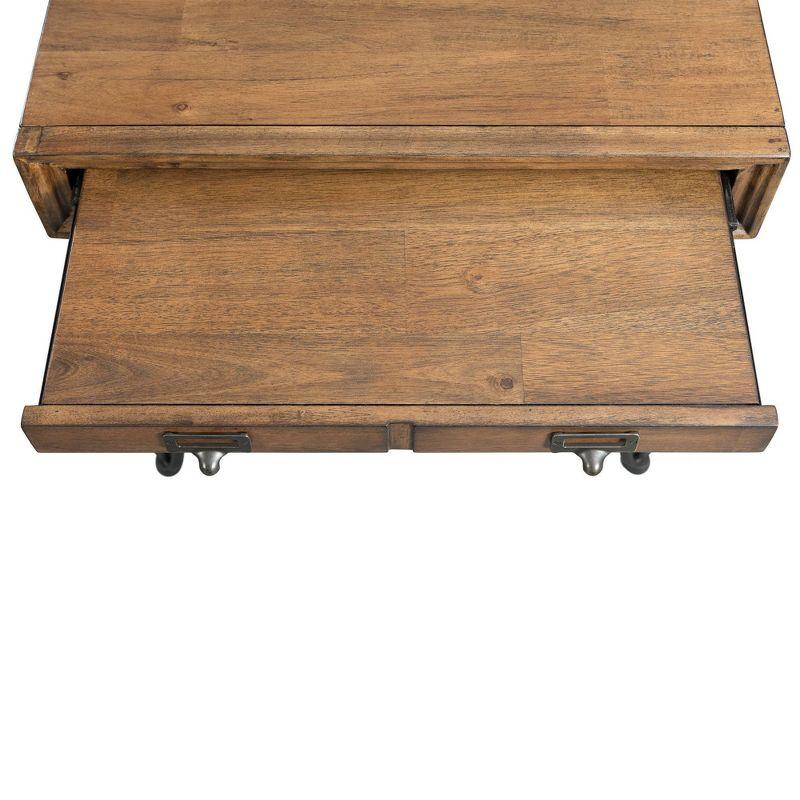 Tanner End Table Light Walnut - Picket House Furnishings: Hairpin Legs, Apothecary Tray Fronts, Acacia Frame