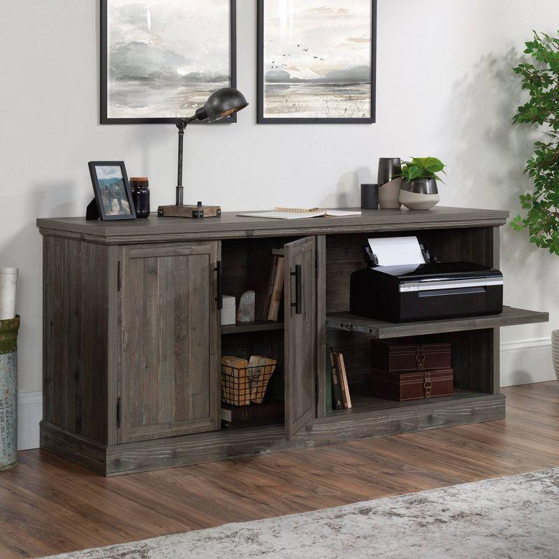 Pebble Pine Large Office Credenza with Adjustable Shelf