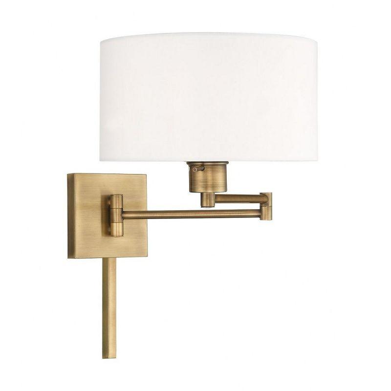 Livex Lighting 1 - Light Wall Light in  Antique Brass