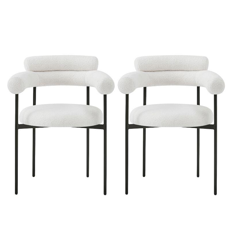 Christopher Knight Home Rylan Upholstered Armchair Dining Chairs