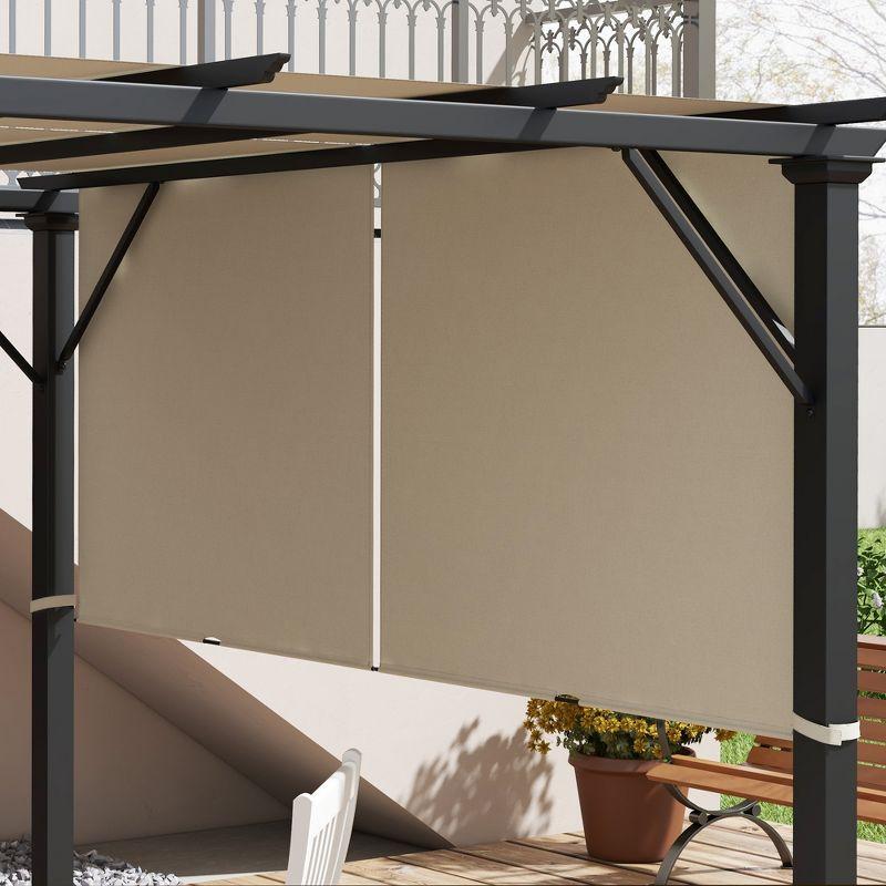 Outsunny 2 PCS Pergola Shade Cover, UV Protection Pergola Canopy Replacement, for 10 x 11.8ft Pergola