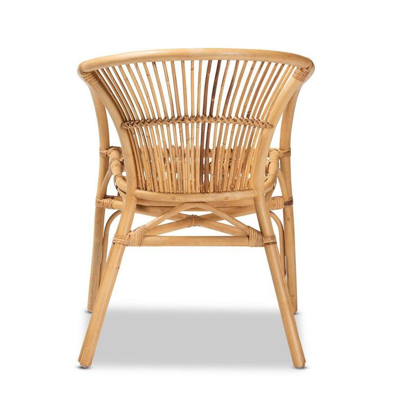 Murai Rattan Dining Chair Natural/Brown - bali & pari