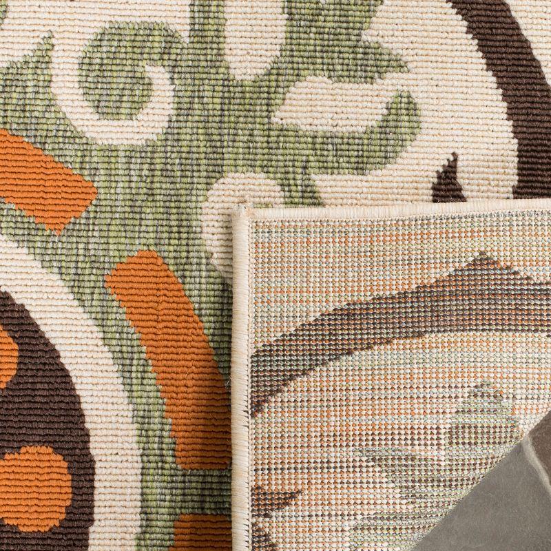 Veranda VER002 Power Loomed Indoor/Outdoor Area Rug - Cream/Terracotta - 8'x11' - Safavieh.