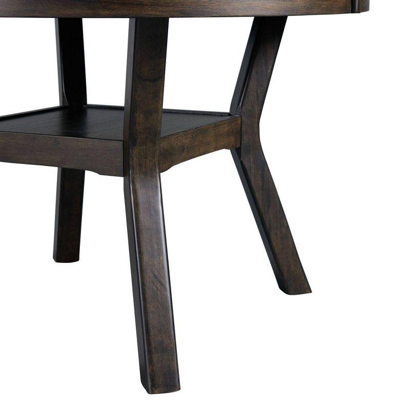 Taylor Standard Height Dining Table Walnut - Picket House Furnishings: Modern Style, 4-Seater, MDF & Acacia Frame