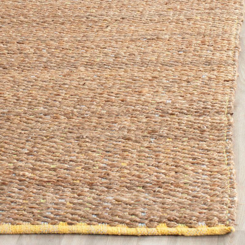 Cape Cod Yellow Handwoven Cotton Area Rug 4' x 6'