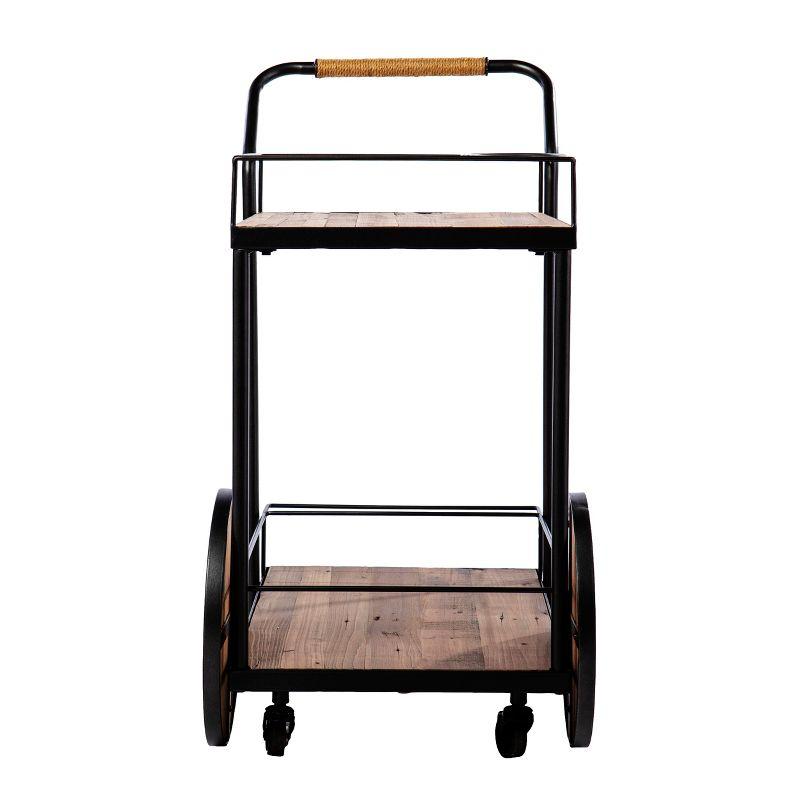 Pemton Reclaimed Wood Bar Cart - Natural - SEI