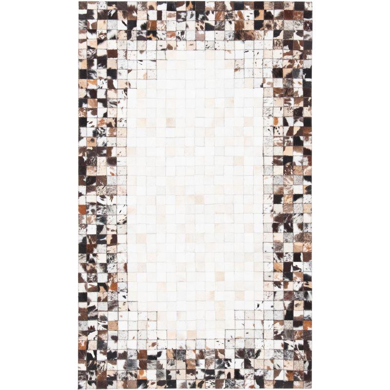Studio Leather STL812 Hand Woven Area Rug - Beige/Brown - 4'x6' - Safavieh.