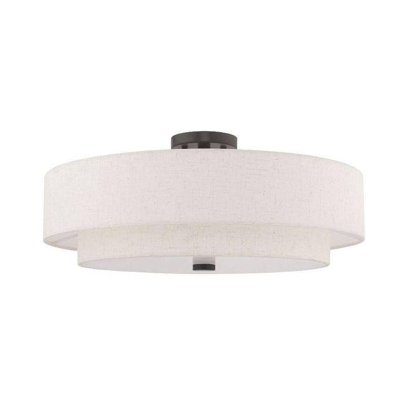 Livex Lighting Meridian 5 - Light Semi-Flush Mount in  English Bronze