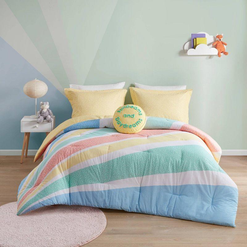 Rory Rainbow Sunburst Reversible Cotton Comforter Set