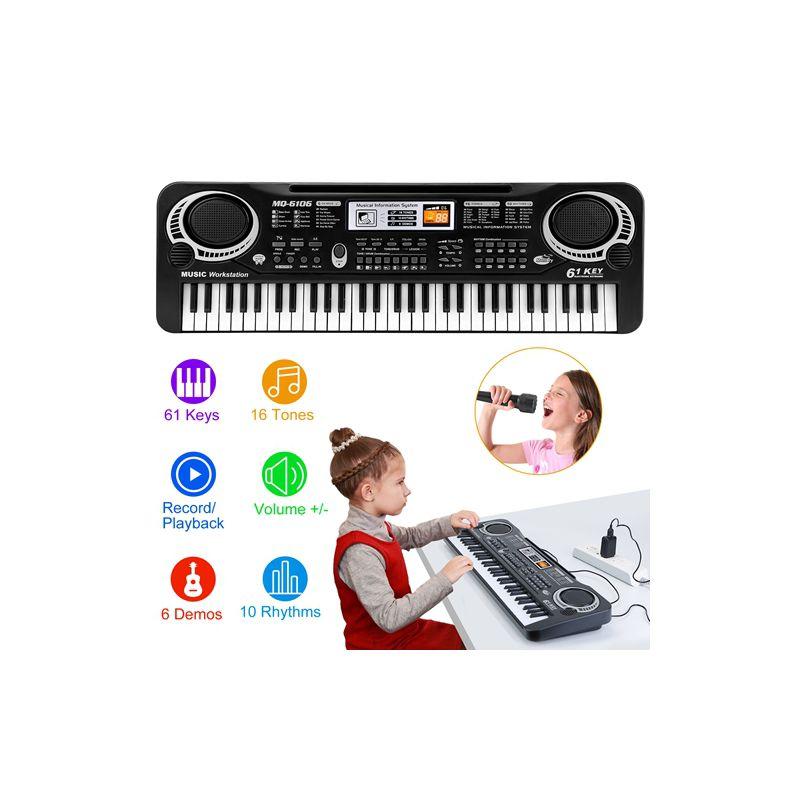 iMounTEK iMounTEK 61-Key Kids Electronic Keyboard with Microphone Multifunctional Music Toy