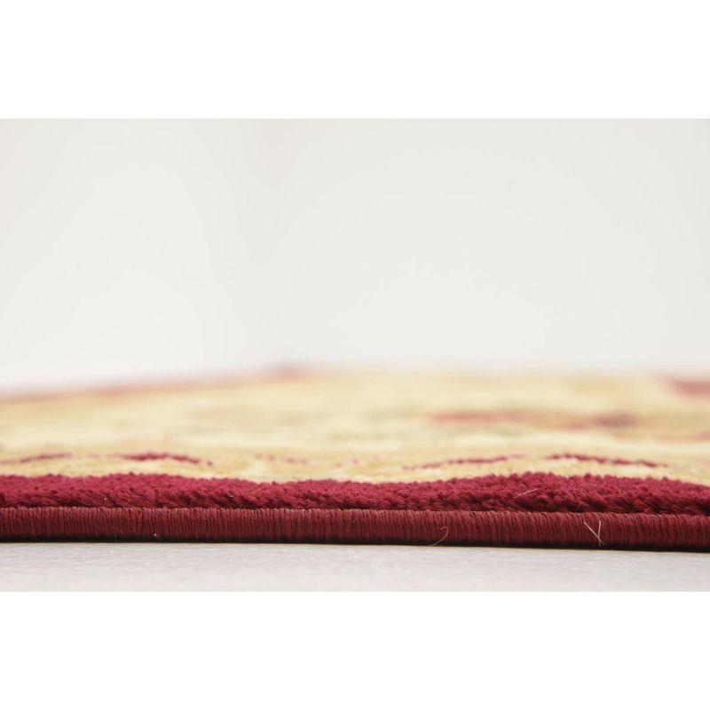 Unique Loom Versailles Collection Area Rug - Henry (7' 1" Square Red/Brown)