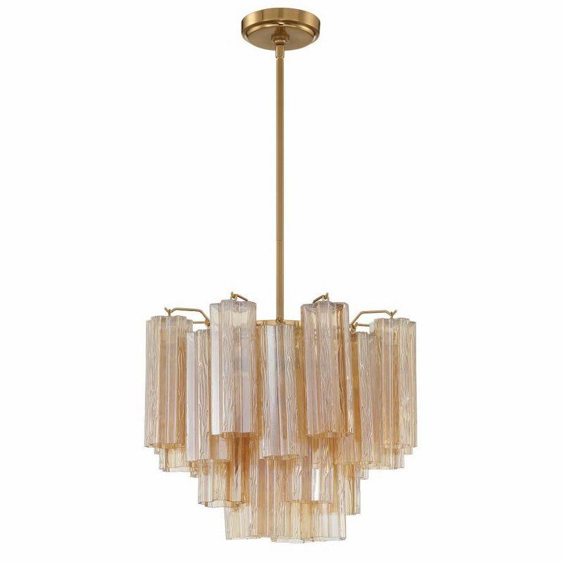 Crystorama Lighting Addis 4 - Light Chandelier in  Aged Brass