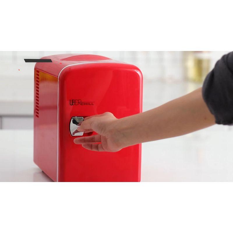 Uber Appliance Personal and Portable Mini Fridge 6-cans - Navy Blue