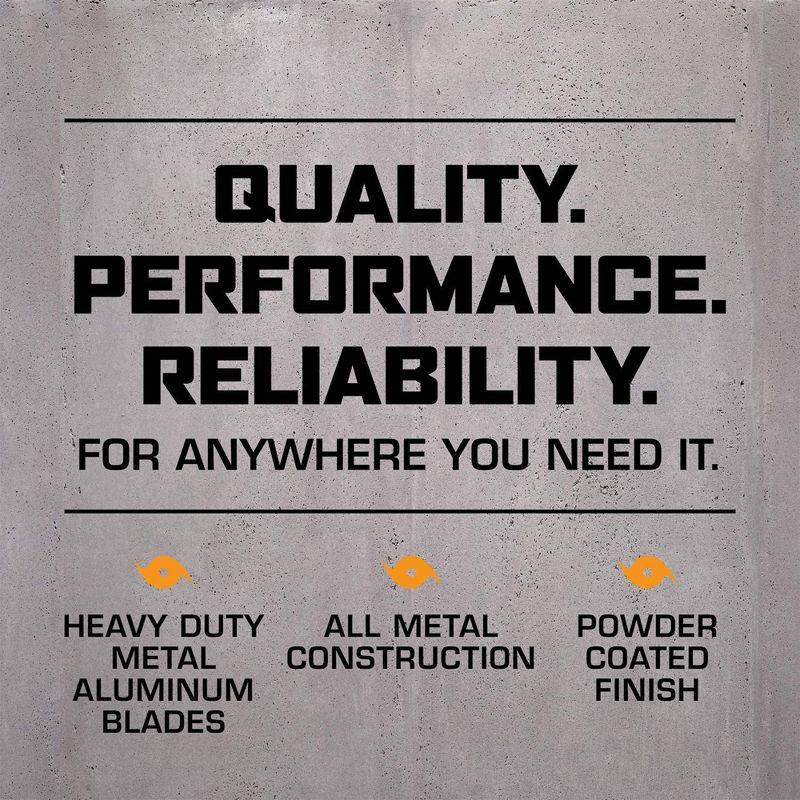 Hurricane Hurricane Pro 3 Adjustable Speed High Velocity Metal Box Fan