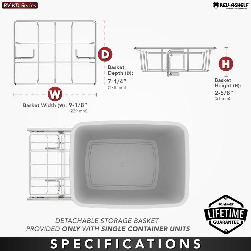 Rev-A-Shelf Rev-A-Shelf Double Pull Out Trash Can 35 Qt for Kitchen
