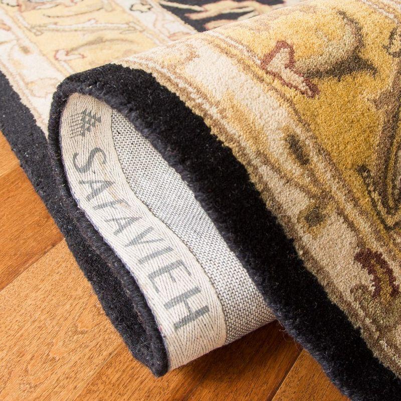 Classic CL252A Hand Tufted Area Rug - Black/Gold - 5'x8' - Safavieh..