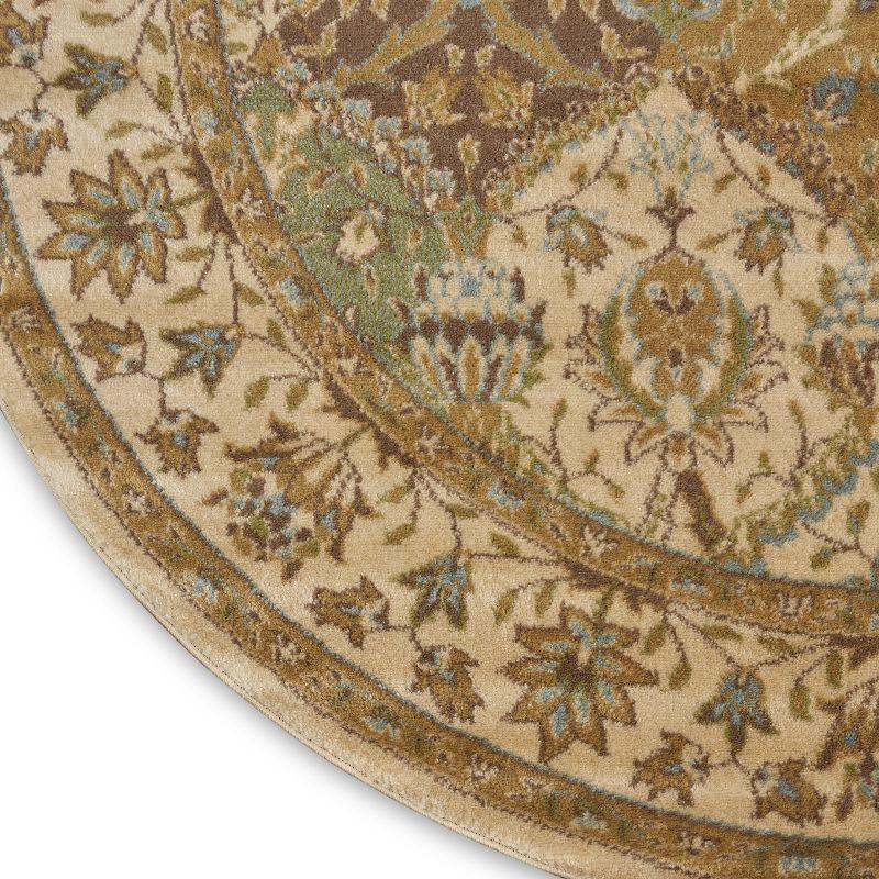 Eclectic Elegance Hand-Knotted Multicolor Synthetic Round Rug - 7'10"