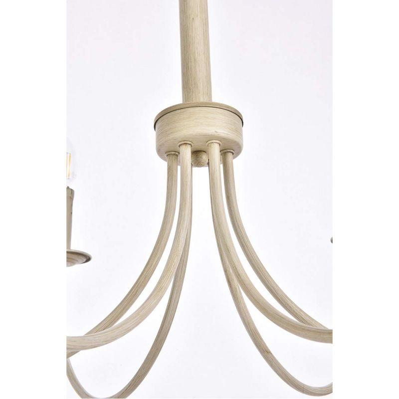 Elegant Lighting Nyomi 42-Inch Chrome Chandelier with Artistic Structure