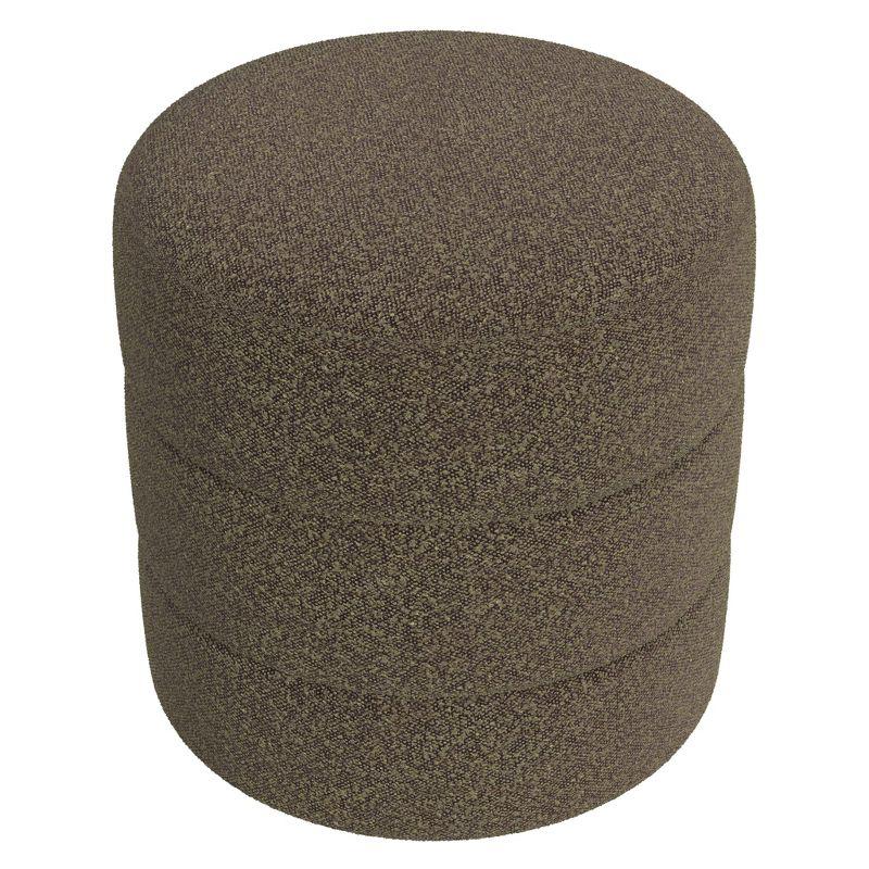 Round Upholstered Ottoman - HomePop