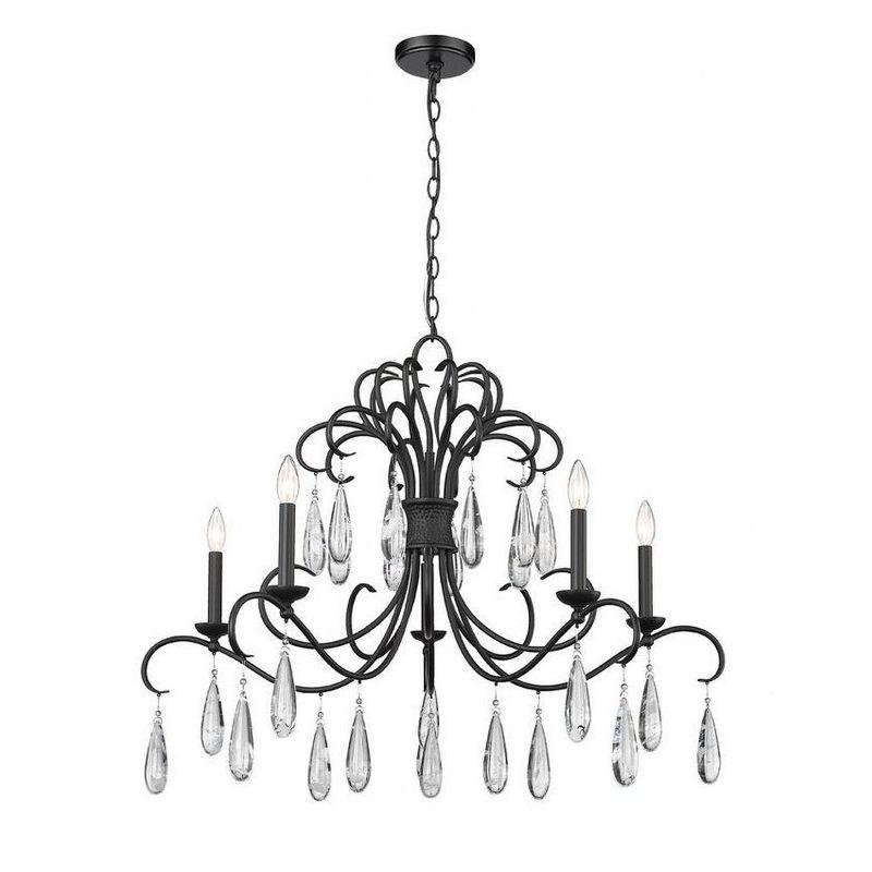 Z-Lite Amara 5 - Light Chandelier in  Matte Black
