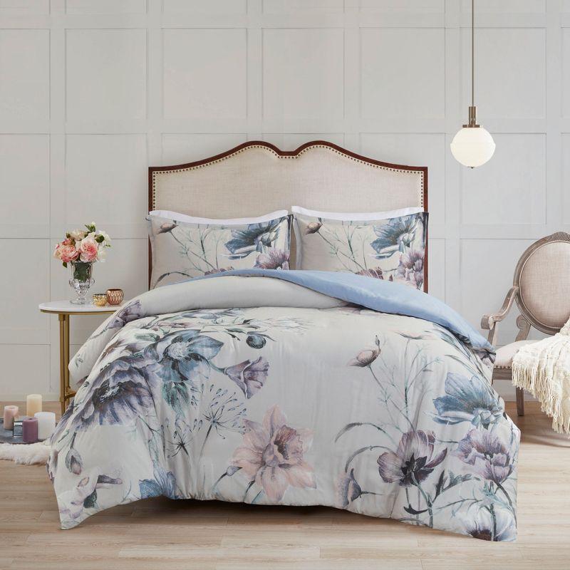 Madison Park Cassandra 3 Piece Cotton Duvet Cover Set