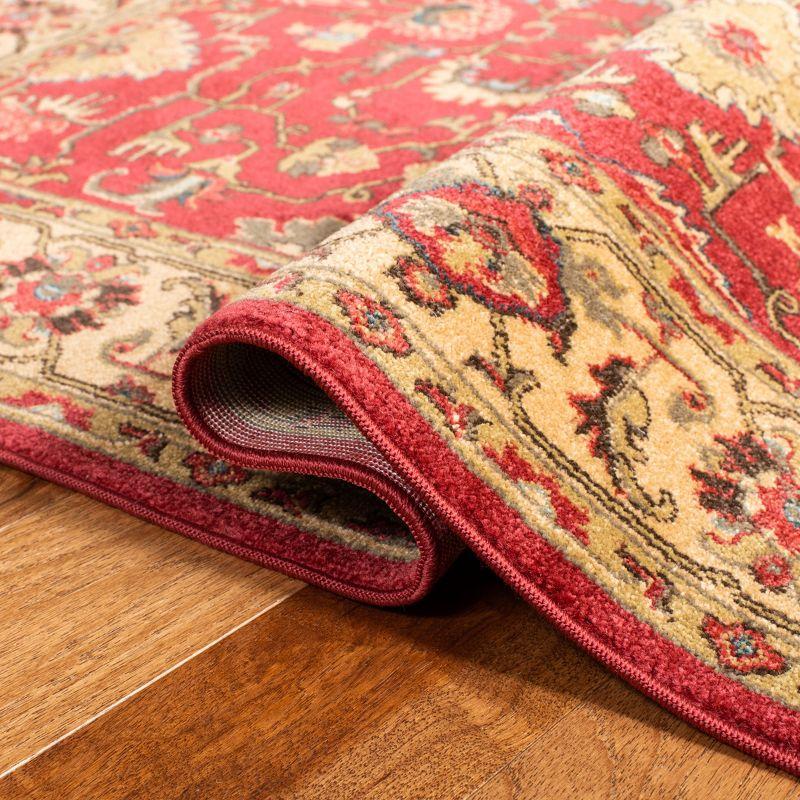 Mahal MAH693 Power Loomed Indoor Area Rug - Red/Beige - 4'x5'7" - Safavieh