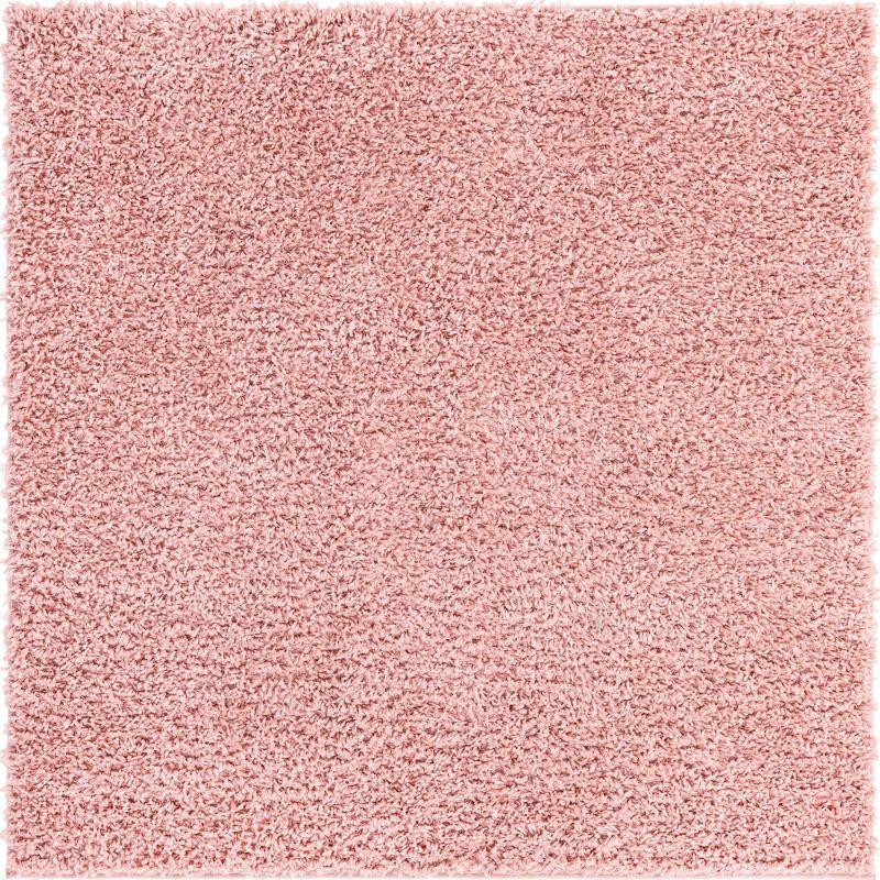 Unique Loom 8' 0 x 8' 0 Davos Shag Dusty Rose Area Rug