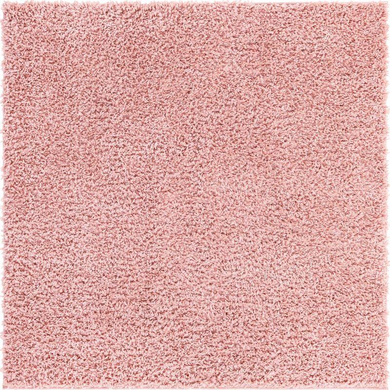 Unique Loom 8' 0 x 8' 0 Davos Shag Dusty Rose Area Rug