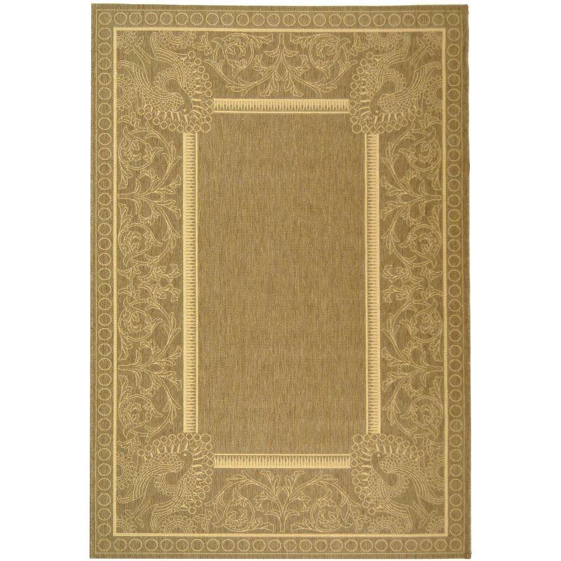 Courtyard CY2965 Power Loomed Indoor/Outdoor Area Rug - Brown/Natural - 5'3"x7'7" - Safavieh.