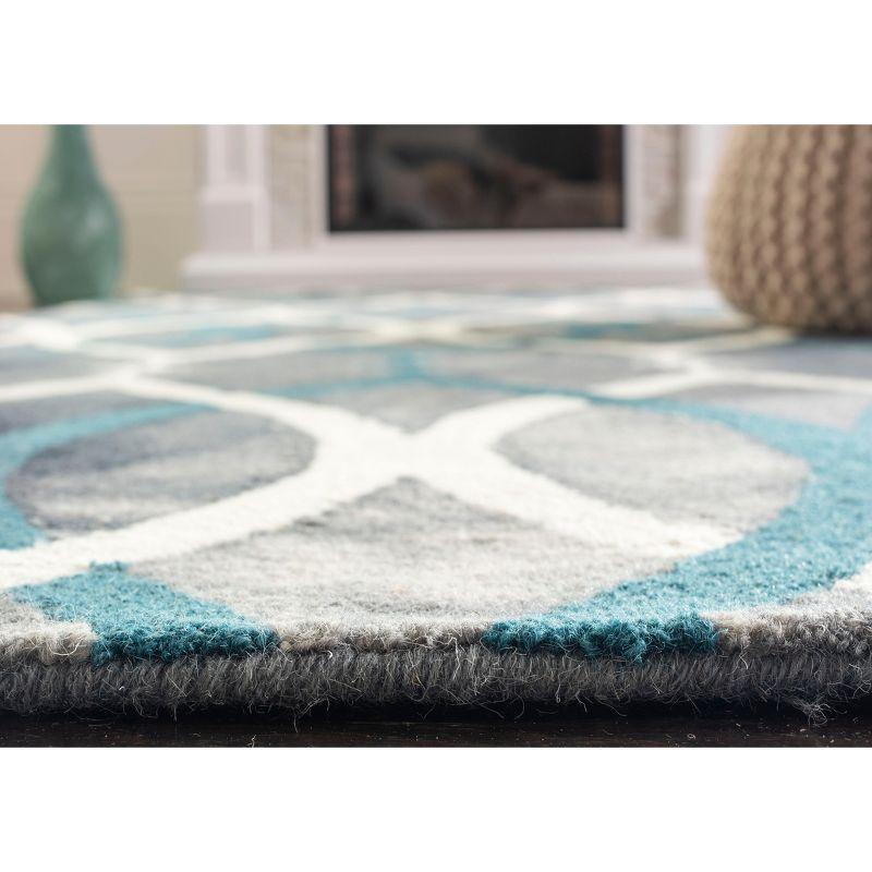 Dip Dye DDY534 Hand Tufted Area Rug - Grey/Ivory Blue - 8'x10' - Safavieh.