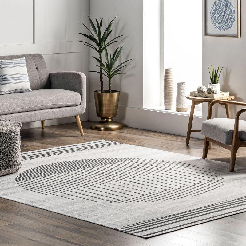 Nuloom Modern Sun Pet Friendly Machine Washable Area Rug, 8' x 10', Light Beige